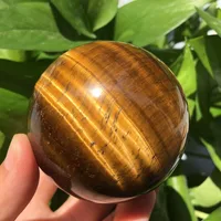 35mm Natural Tiger s Eye Quartz Crystal Sphere Ball Healing 2