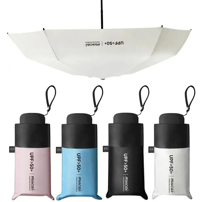 

Anti-UV Sun Kids Umbrella Rain Women Mens Gifts Parasol Mini 5 Folding Sun Umbrella Kids Pocket Briefcase Suitcase or Kids 5U108