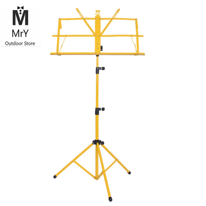 MrY складная металлическая Музыкальная подставка держатель легкий лист складной с водонепроницаемой сумкой для переноски гитарные части и аксессуары 7 цветов