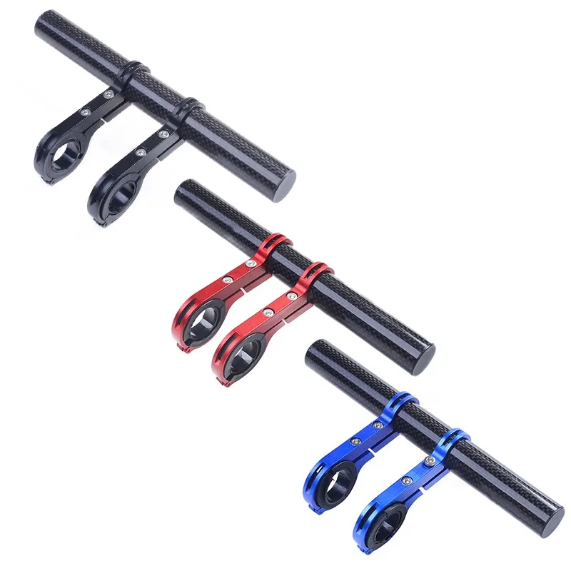 Sale 1PC Bike Flashlight Holder Handle Bar Bicycle Accessories Extender Carbon Tube Bicycle Bracket Riding Extension Car Frame 0