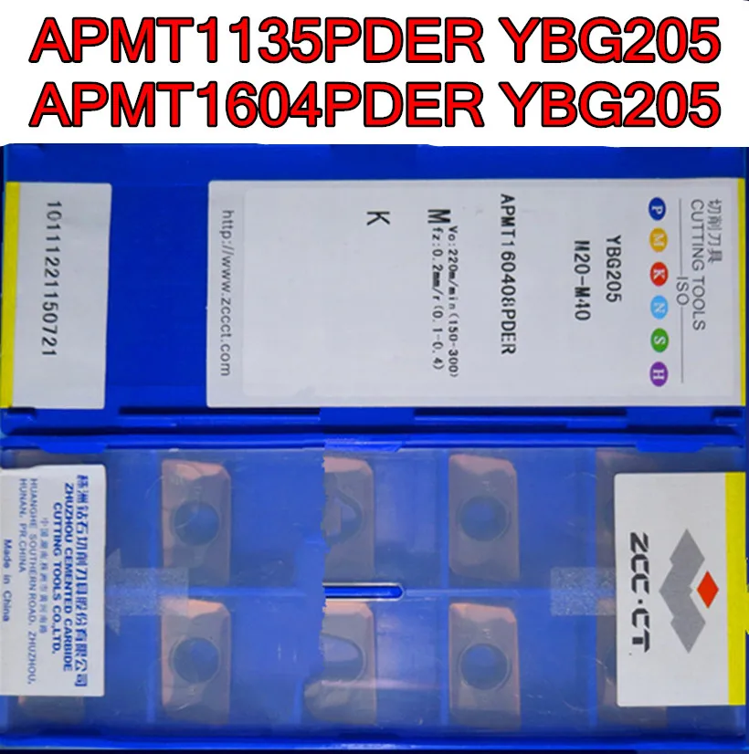 APMT1135PDR YBG205 APMT160408PDER YBG205 = M20-M40 10pcs/set 50pcs/set ...