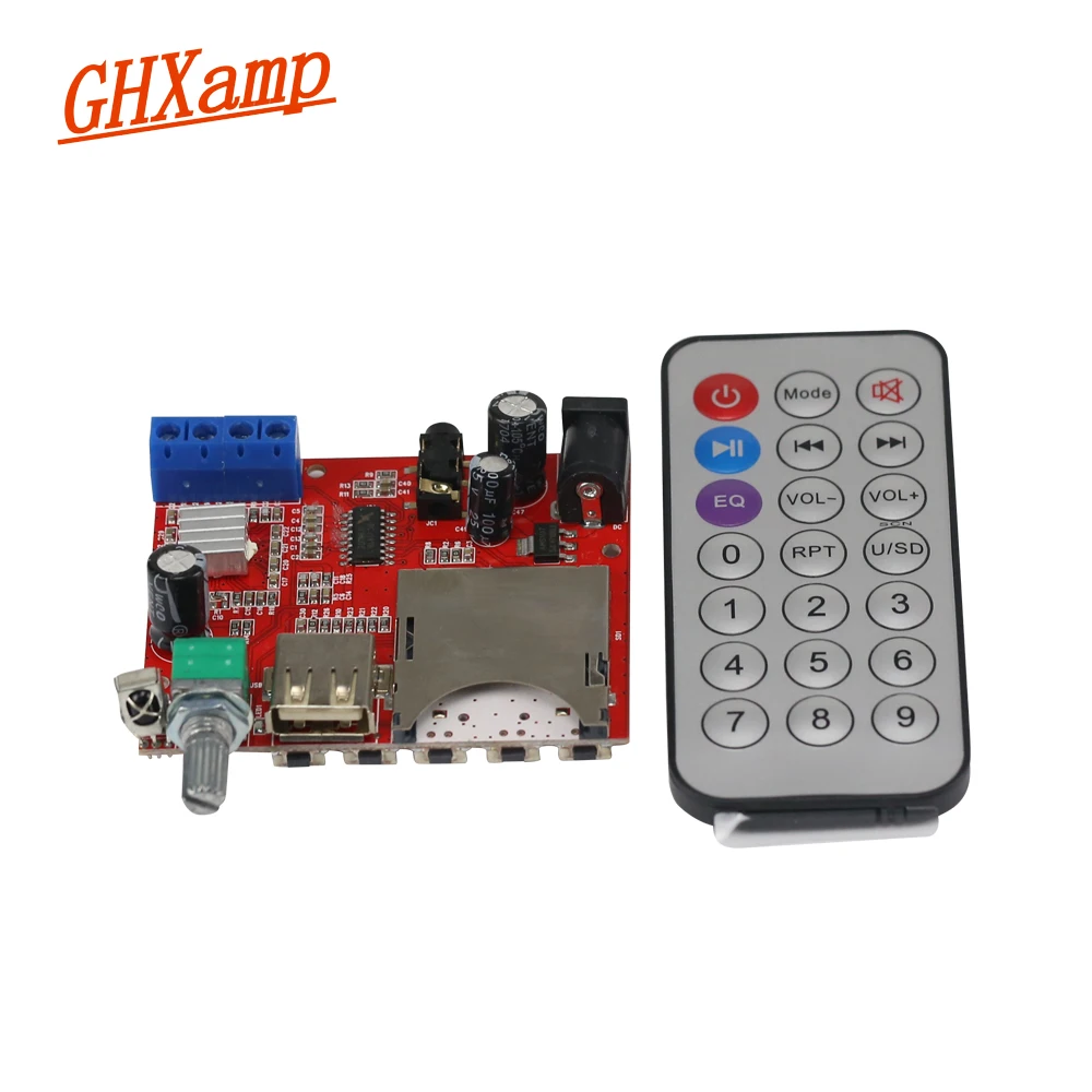 GHXAMP PAM8610 MP3 декодер класса D стерео цифровой аудио усилитель доска 2*10 Вт AT2300 12 В для аудио домашнего кинотеатра динамик DIY