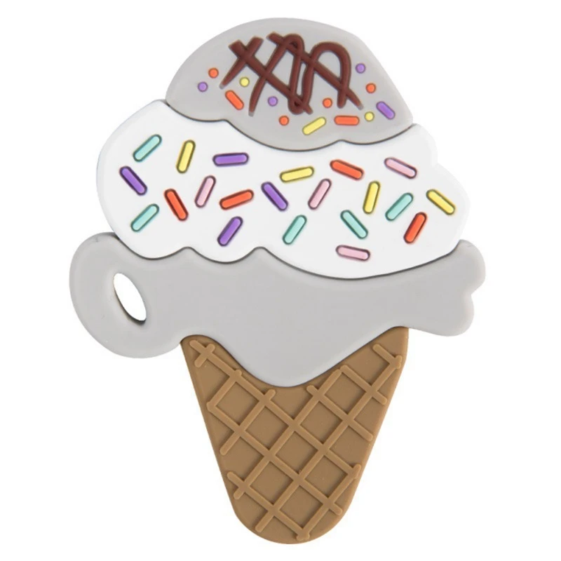 Автомобильный силиконовый прорезыватель из дфп в форме мороженого, Детское Зубное кольцо для ребенка, подарок для ребенка, игрушки