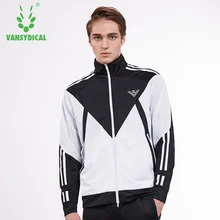Vansydical спортивные куртки осень зима мужские беговые с длинным рукавом на молнии ветрозащитная спортивная одежда уличные топы для фитнес-тренировки