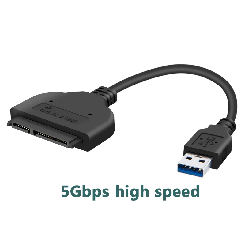 20 см новый Высокое качество Черный USB3.0 SATA 2.5 &quot22 pin жесткий диск драйвер конвертер