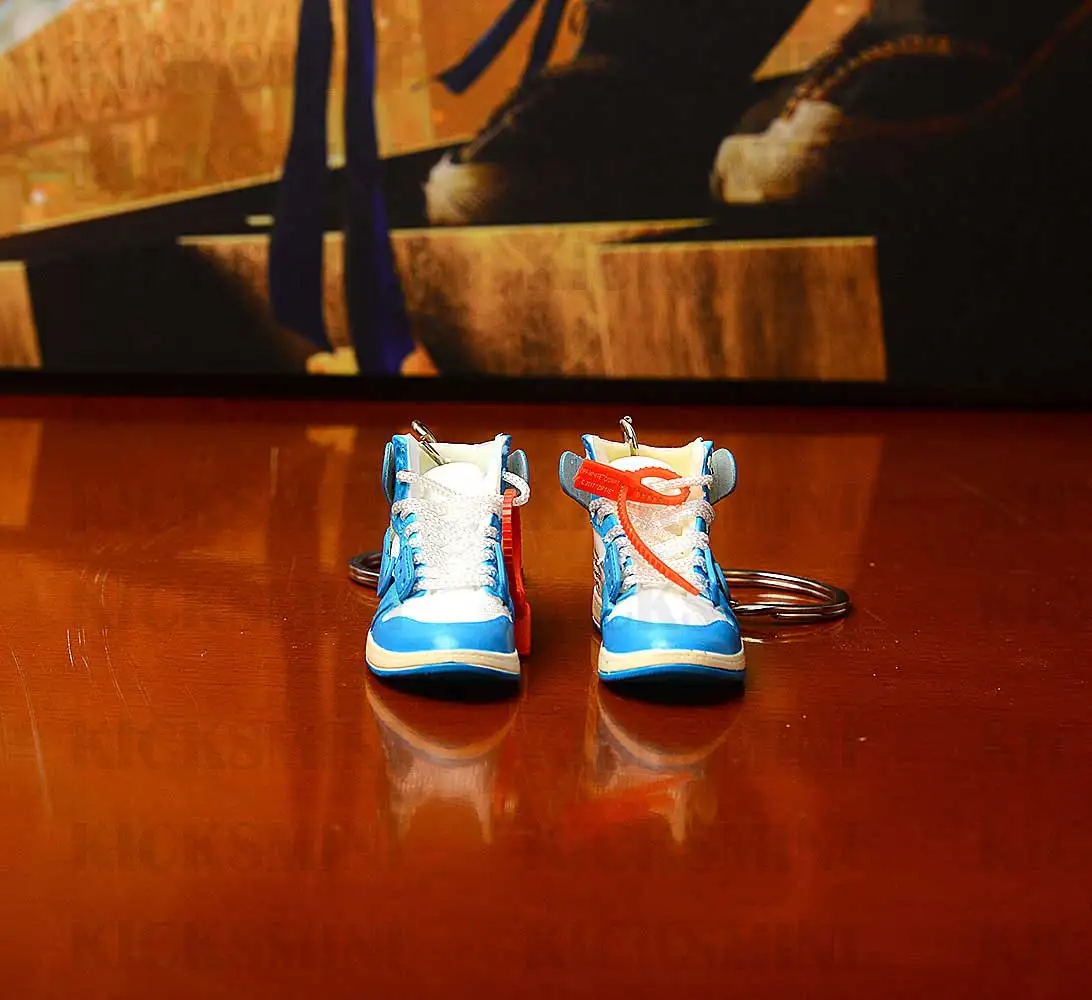 AJ OG OW UNC брелок в виде кроссовка кулон 3d мини-брелок на цепочке стерео Баскетбольная обувь модель автомобиля пара кукла аксессуары