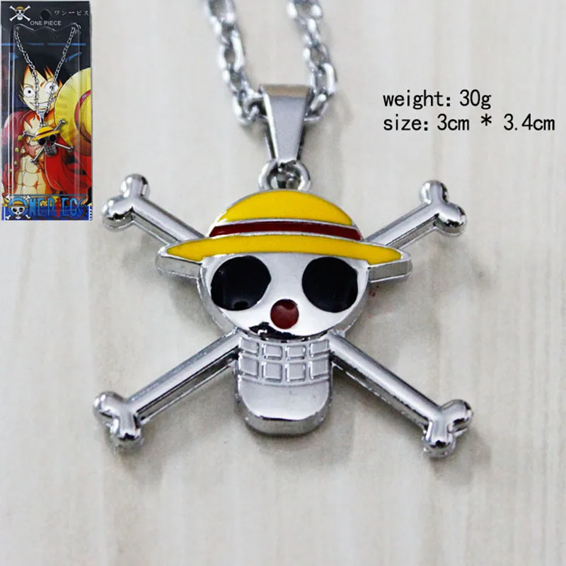 ONE PIECE Metal Pendant Cosplay Necklace Fashion Necklace for Men Women