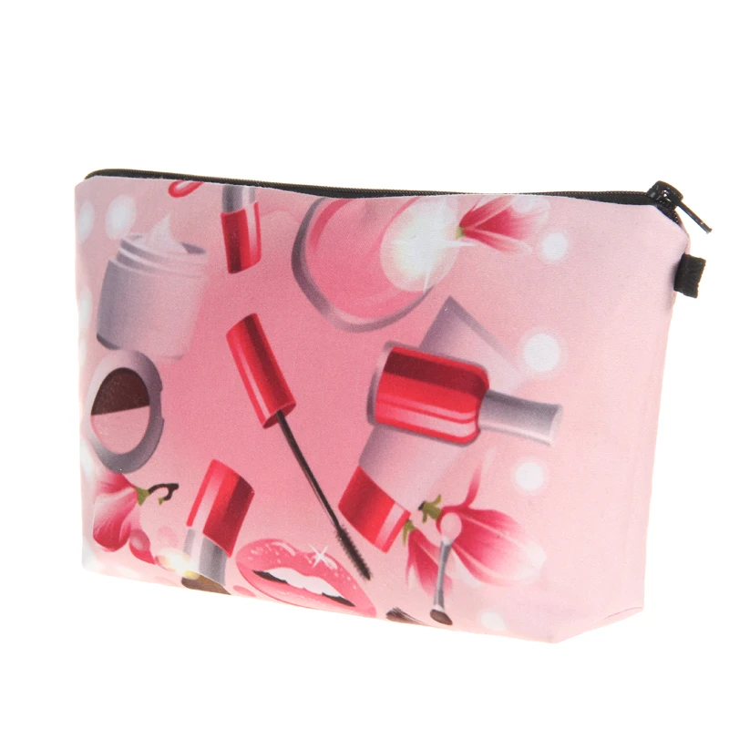  Jom Tokoy Fashion Brand Cosmetic Bags 2016 New Fashion 3D Printing Women Travel Makeup Case HZB713