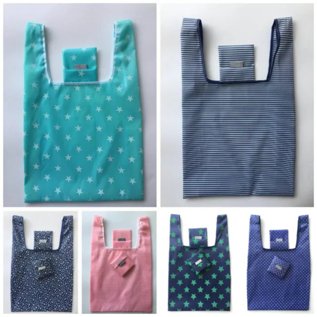 CelleCool 6 Color printing foldable green shopping bag Large-capacity storage bags Tote Folding pouch handbags Convenient CelleCool 6 Color printing foldable green shopping bag Large-capacity storage bags Tote Folding pouch handbags Convenient