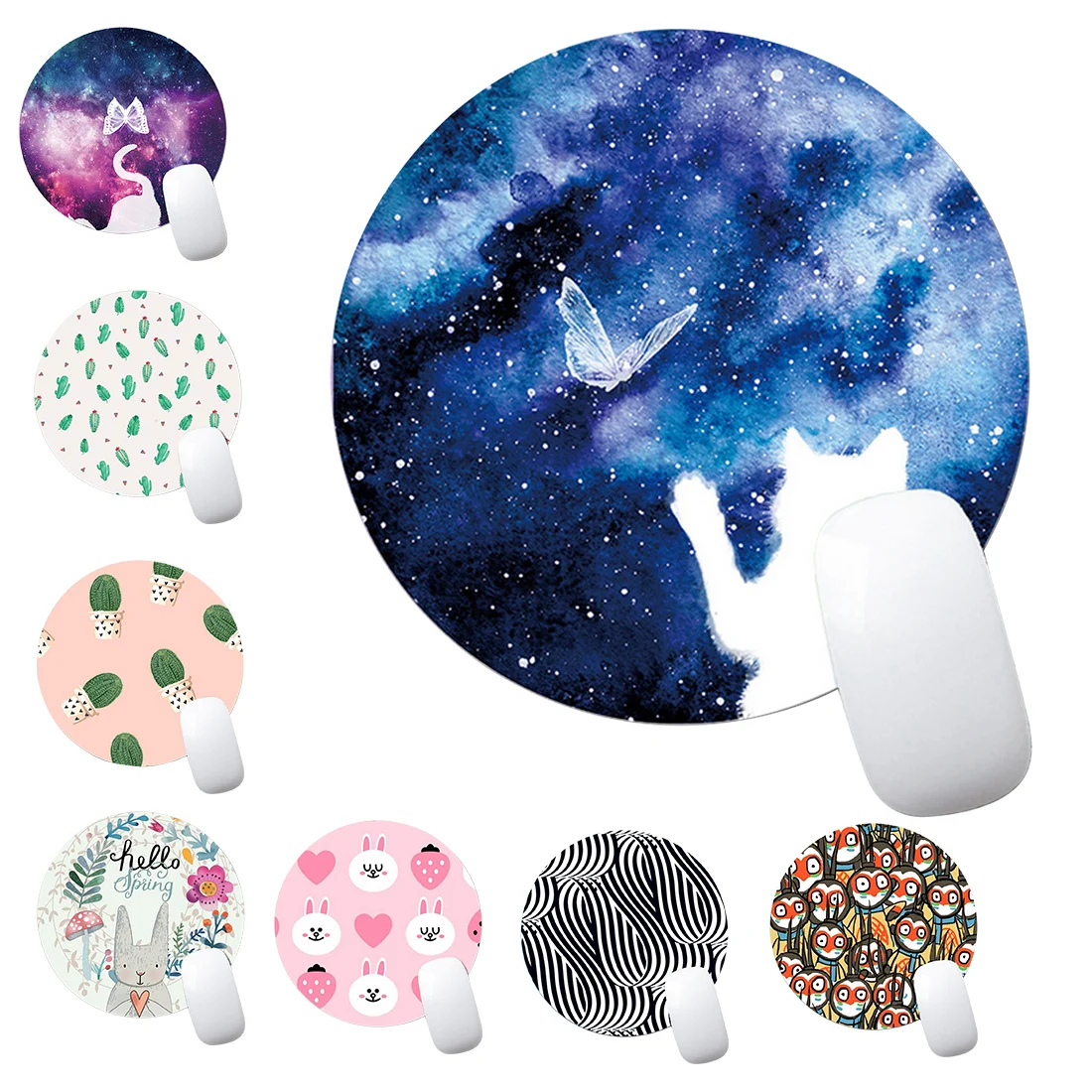 Etmakit Cute Cartoon Anti Slip Laptop PC Mice Pad Mat Mouse pads For