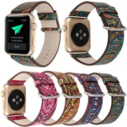 Винтаж PU кожаный ремешок для Apple Watch Series 1 2 3 ремень в богемном стиле Стиль браслет для iwatch 1/ 2/3 браслет 42 мм 38 мм