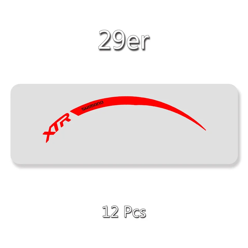 Наклейки/Наклейки На горный велосипед/bycicle обода колеса для MTB DH 26/27. 5/29 дюймов - Цвет: 29er normal Red