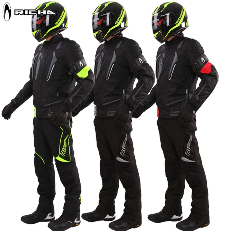 1 комплект мужской зимний ветрозащитный водонепроницаемый теплый отражатель текстиль кордюра бронированный ce мото мотоциклетная куртка и брюки