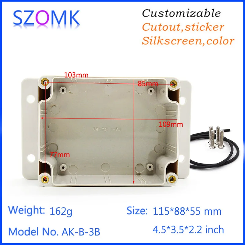 IP65 waterproof plastic enclosure for electronics instrument housing case plastic waterproof device box  (8)