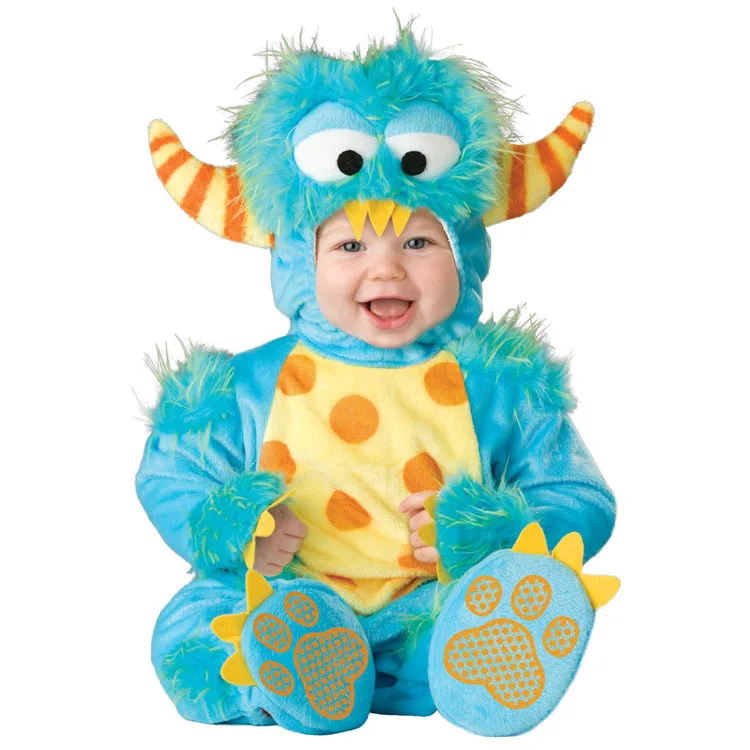 

2018 New Design Kids Animal Cosplay Christmas Halloween Costumes Infant Baby Rompers Dinosaur Goldfish Toddlers Clothes