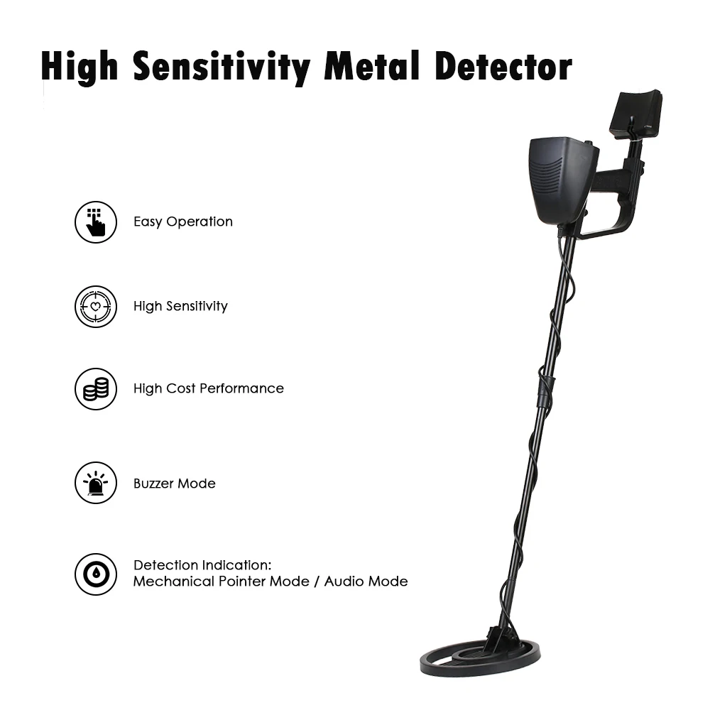 

Meterk Metal Detector MD-4080 Adjustable Gold Track Underground Iron Finder Searching Treasure Hunter Camping Equipment
