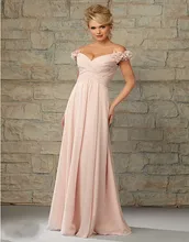 Chiffon Bridesmaid Dresses Long 2016 Sexy V Neck Backless A Line Custom Made Flower Wedding Party Gown robe demoiselle d’honneur