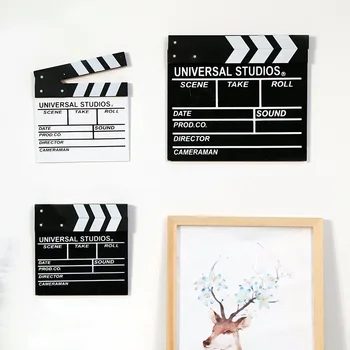 

Director Video Scene TV Movie Clapper Board Home DIY Decorations Classical Film Slate Cut Action Prop Party Photobooth Props
