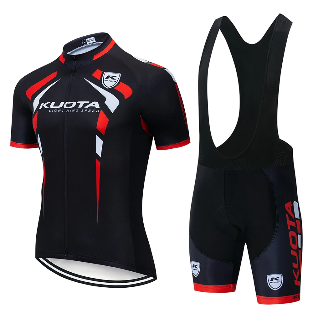 KUOTA 2019 Pro equipo de ciclismo Jerseys Verano de secado rápido ciclismo ropa transpirable bicicleta ropa hombres al aire libre manga corta traje