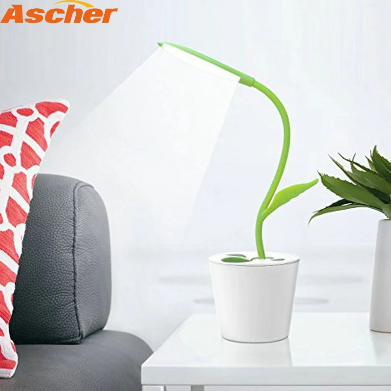 

Creative Flower Petal LED Reading Desk Lamp USB Rechargeable Students Study Table Lamp Bedroom Office Night Light Children Gift