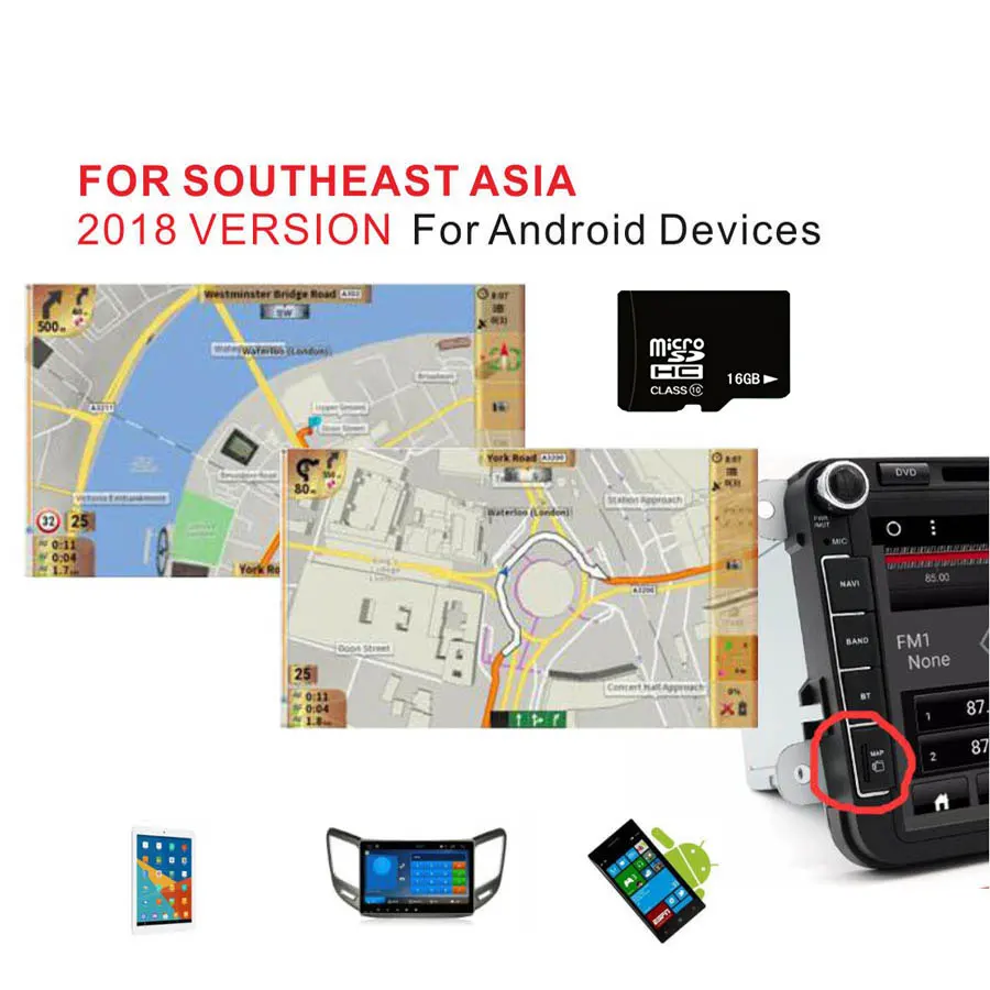 Buy New GPS MAP Thailand/Indonesia/Malaysia/Singapore
