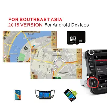 

New GPS MAP Thailand/Indonesia/Malaysia/Singapore/Brunei with 16G card for Android device car navigation