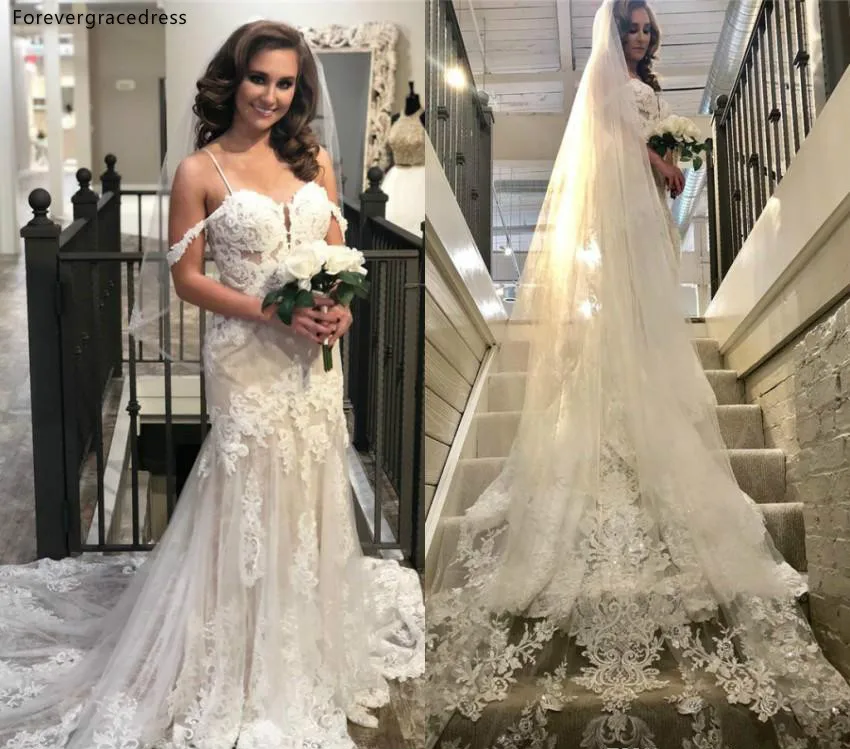 

Cheap Spaghetti Straps Boho Wedding Dress Dubai A Line Appliques Country Garden Church Formal Bride Bridal Gown Plus Size