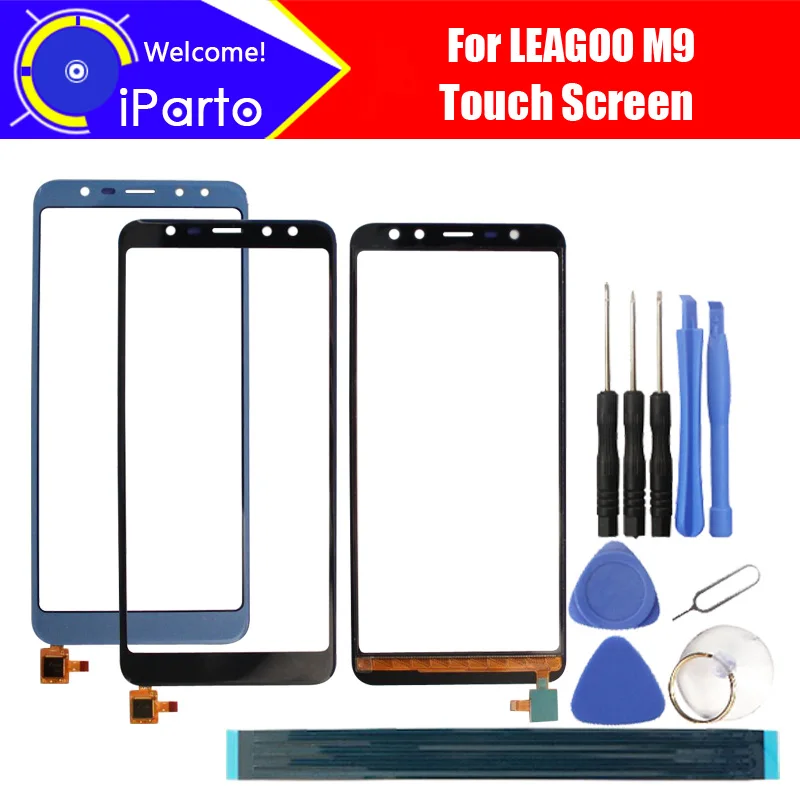 5 дюймовый сенсорный экран LEAGOO M9 дигитайзер 100% гарантия оригинальная стеклянная
