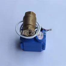 DN25 моторизованный шаровой клапан совместимый для WLD-807 утечки воды сигнализации Системы, хорошее качество " латунь электронный клапан