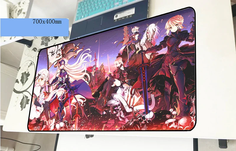 

Fate mousepad 700x400x3mm cute gaming mouse pad gamer mat hot sales game computer desk padmouse keyboard large play mats