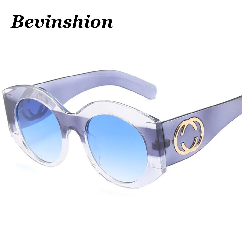 

Brand Wild Cool Round Sunglasses Women Men Cat Eye Big Frame New Year 2018 Sun Glasses Couple Oversized Wrap Gradeint Vintage HD