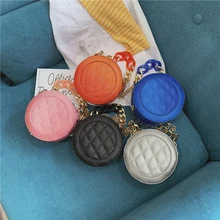 Европа новые детские шикарные небольшие кошельки для монет Маленькая девочка принцесса цепь мини Сумка милая мода вечерние сумки