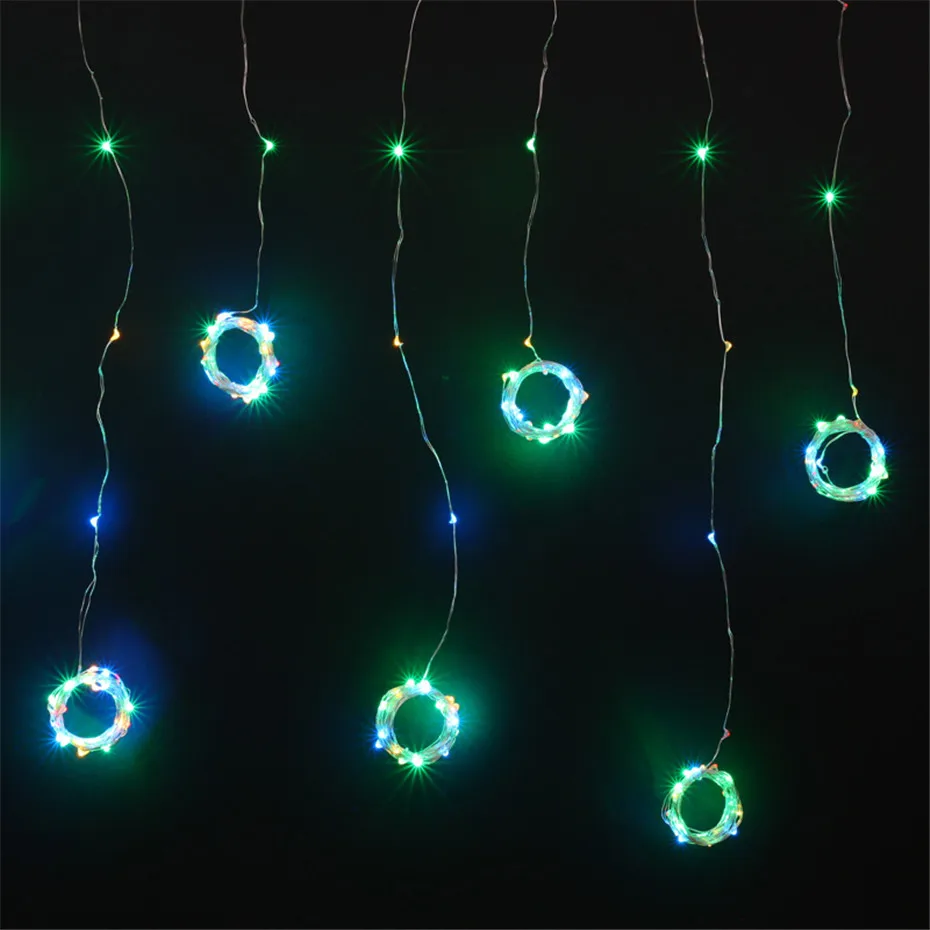 LED Curtain Lights Outdoor Indoor Decorative Lights for Christmas Wedding Window Patio Curtain Copper Wire Luces led Decoracion LED Curtain Lights Outdoor Indoor Decorative Lights for Christmas Wedding Window Patio Curtain Copper Wire Luces led Decoracion