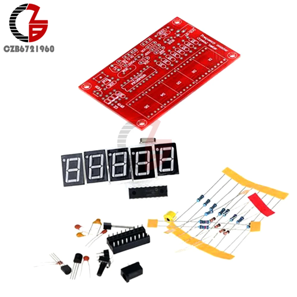 DIY Наборы RF кварцевый генератор счетчик частоты метр 1Hz-50 МГц программируемый цифровой светодиодный Кристалл метр тестер 5V Питание