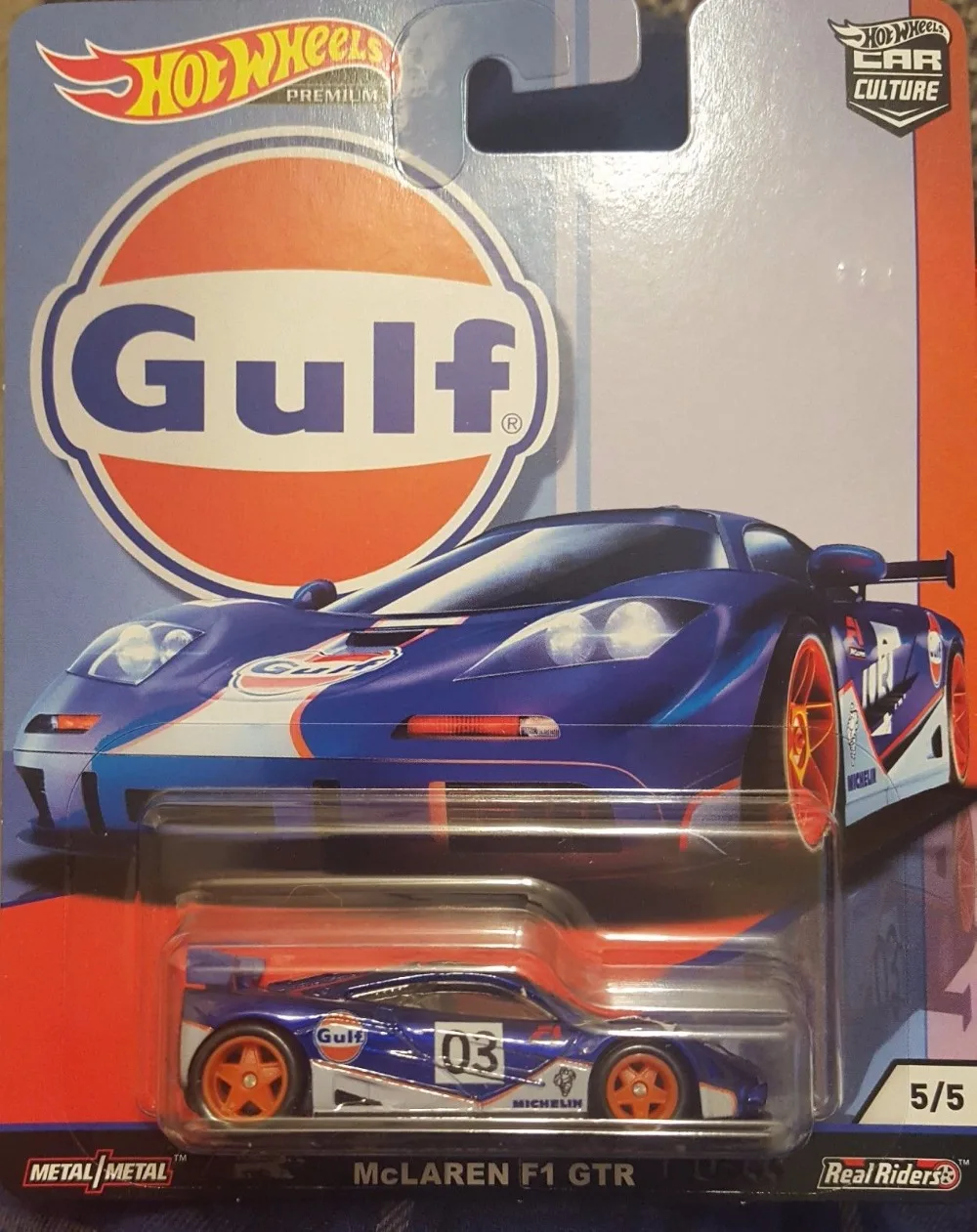 Hot Wheels Car 1:64 Car Culture Gulf FIAT NISSAN VOLKSWAGEN MCLAREN FORD Collector Edition Metal Diecast Model Car Kids Toys