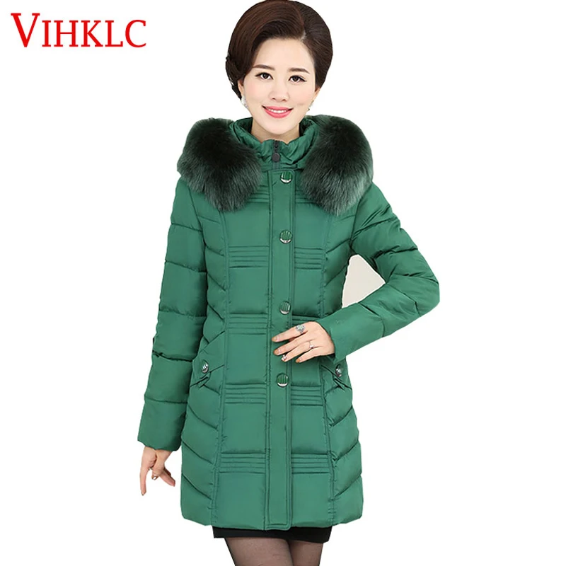 Orolay womenu0027s thickened down jacket plus size jeans