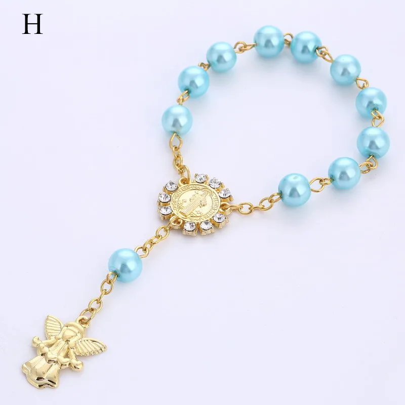 

10pcs Baby shower favor Christening bracelet angel baby shower girl boy baptism gift giveaway souvenir