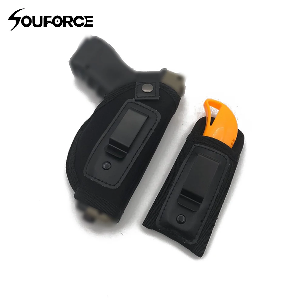 

Gun Holster Universal Waterproof Diving Cotton Invisible Waist Sleeve with Magazine Bag fits All Gun Sizes for Tactical Hunting