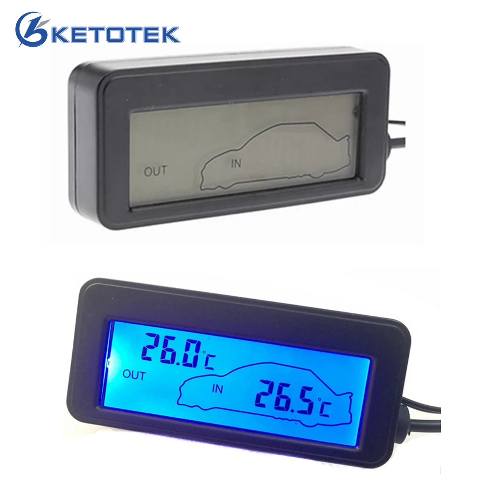 

Digital Car Thermometer Hygrometer Indoor Outdoor Mini Temperature Humidity Meter Monitor