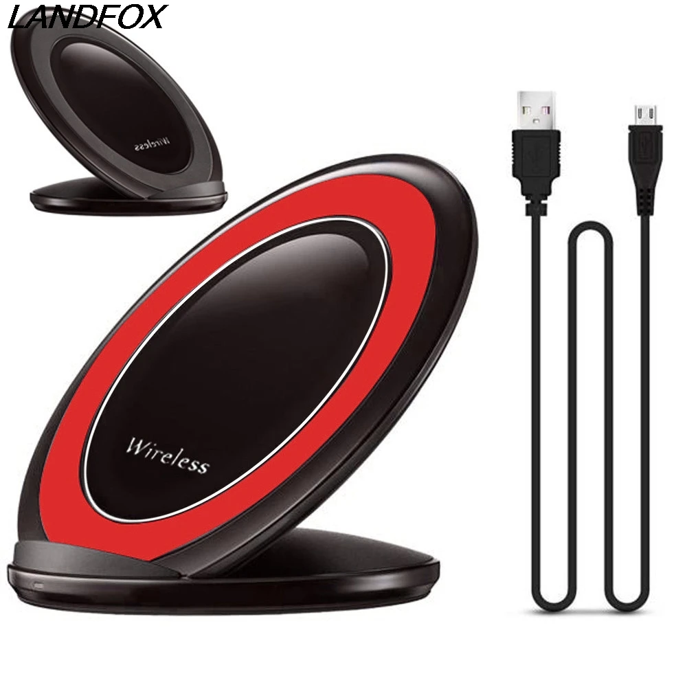 

NEW Big promotion 3-Coils Qi Charging Stand Dock Wireless Charger For iPhone X/8 Plus for Samsung Note 8 S8 oneplus wholesale