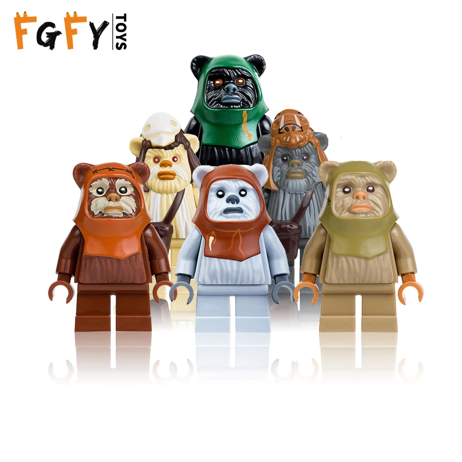 

Hot Star Wars Figures Logray Ewoks HanSolo Anakin Darth Vader Yoda modle Building Blocks Toys Compatible legoINGly starwars gift