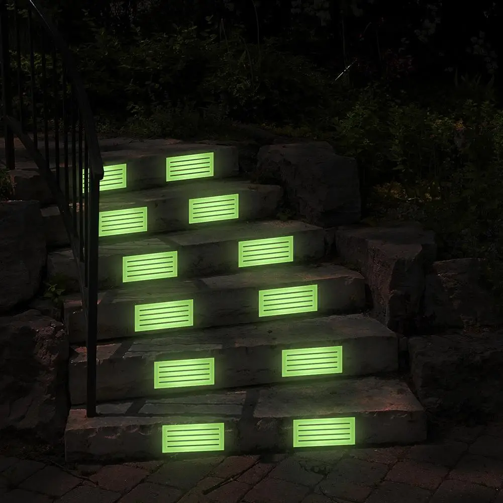 4pcs Non-slip Stair Tread Tape Luminous PVC Mat In Stair Car Glowed In The Dark For Home 4pcs Non-slip Stair Tread Tape Luminous PVC Mat In Stair Car Glowed In The Dark For Home