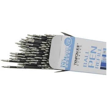 

TENFON 100PCS 107 Ballpoint Pen General Purpose Refills Color:Black