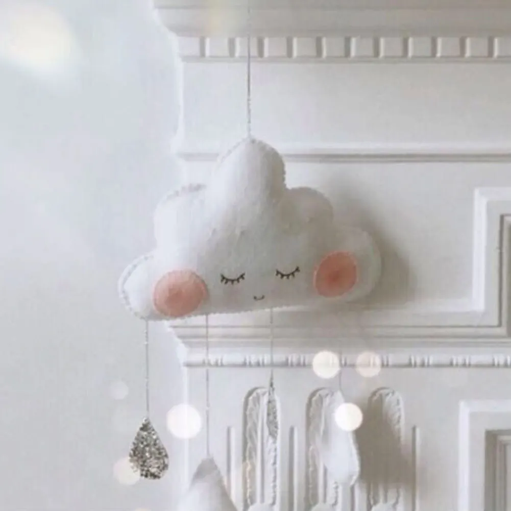 Фетр милый кулон дома Мягкие DIY декоративные дети капли дождя спальня детская