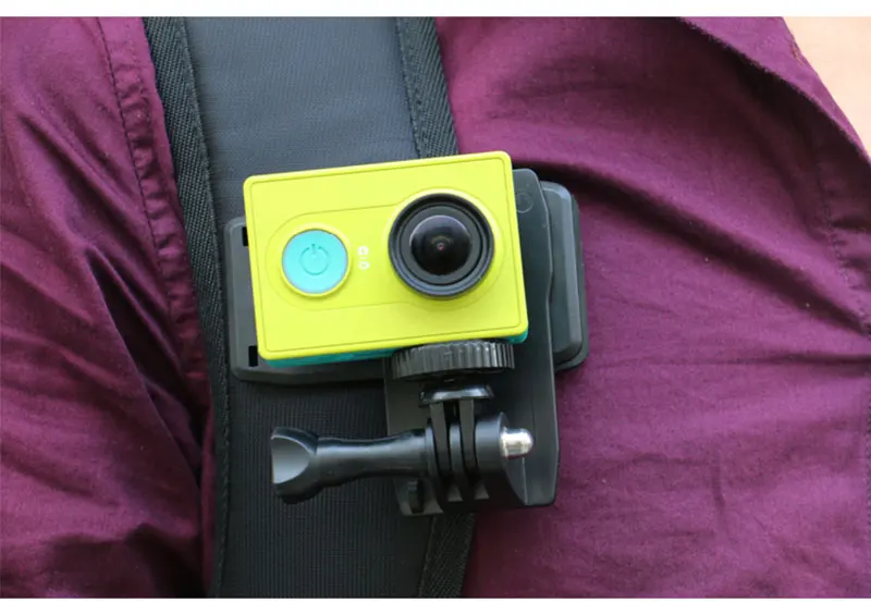 360 Degree Rotation Clip Backpack Hat Clip Clamp Mount for Gopro Hero 6 5 4 3+ 3 2 1 SJCAM SJ4000 Xiaomi Yi (10)