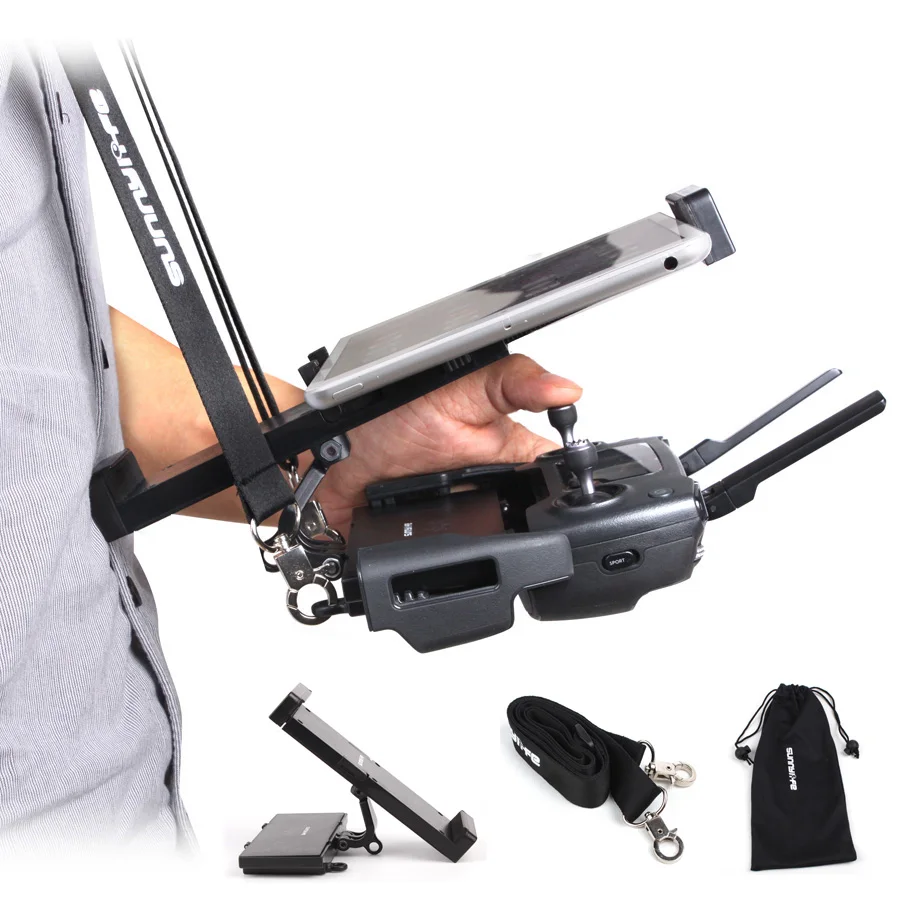 

Brand-new design Controller Foldable Extended Stand Bracket Smart Phone Tablet Holder Neck Strap for DJI Spark/MAVIC Air/Pro