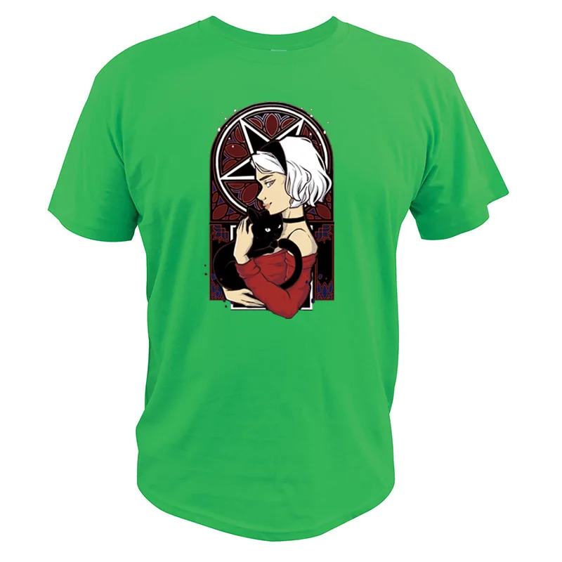 Служба доставки Кики футболка ведьма Сабрина аниме Винтаж Camiseta создать Миядзаки Хаяо футболка - Цвет: Зеленый