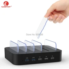 

Tablets Charging Station, Detachable Universal Multiple Devices 5 USB Charging Station Desktop,Free Shipping