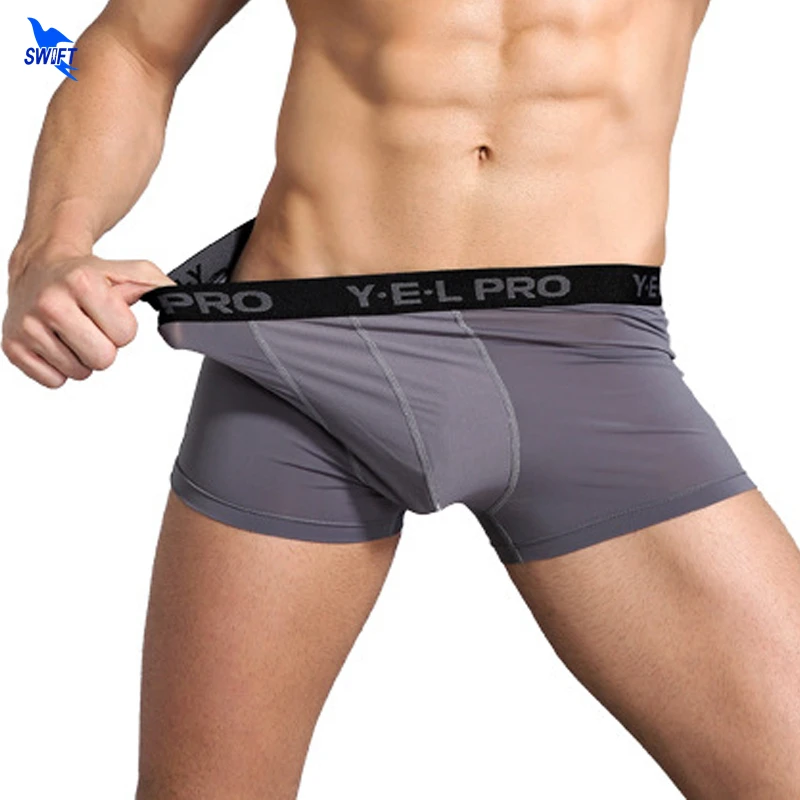 Buy Mens Sport Boxers Underwear Breathable Quick Dry Elastic Waist Fitness