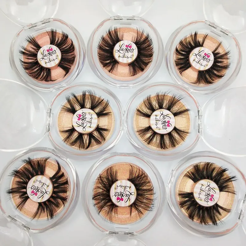 

Buzzme Free Put Logo 100 Pairs Wholesale 10 Style Eyelashes free shipping 6D 25mm faux mink lashes makeup lashes
